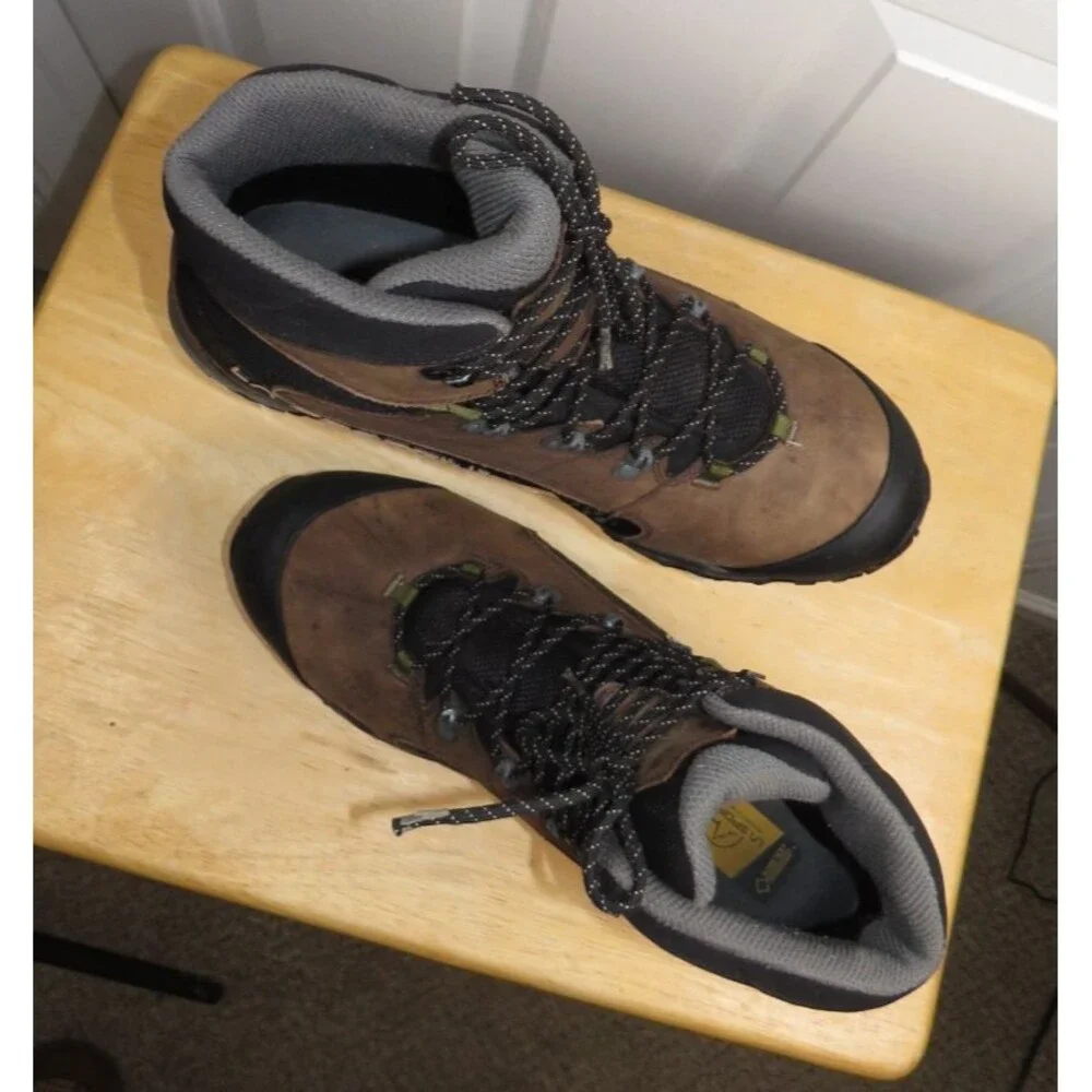 La Sportiva Nucleo High GTX Hiking Boots Mens 12 Brown Leather